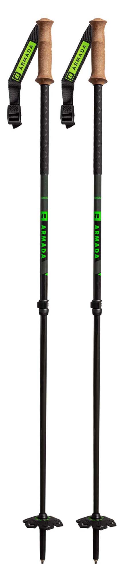 Armada 2023 Carbon Adjustable Ski Poles NEW !! 110-135cm