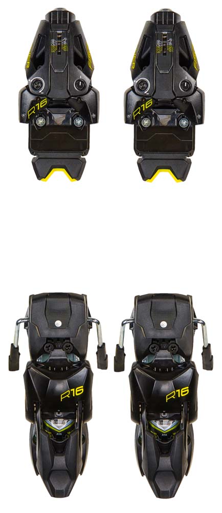 Fischer 2022 R16 Blk /Yellow (DIN 5-16) Bindings NEW !! 85mm