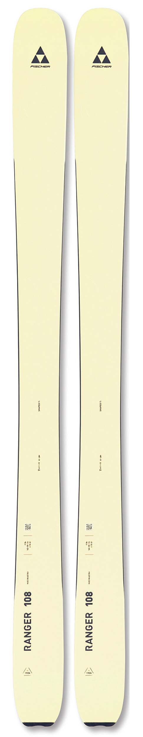 Fischer 2024 Ranger 108 Skis (Without Bindings / Flat) NEW !! 171,178,185,192cm