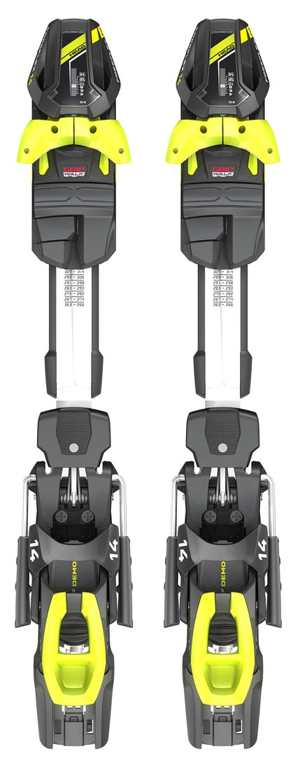 Head 2023 Freeflex 14 GW DEMO Wht/Blk/Yellow (DIN 4-14) Bindings NEW !!
