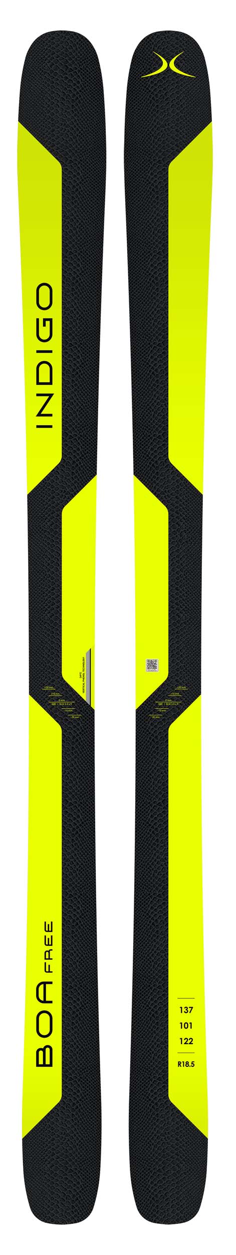 Indigo-Bogner Boa Free VP2 Skis (Without Bindings / Flat) NEW !! 170,177,184,191cm
