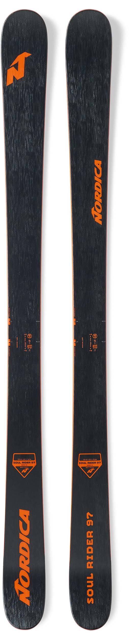 Nordica 2022 Soul Rider 97 Skis (Without Bindings / Flat) NEW !!  185cm