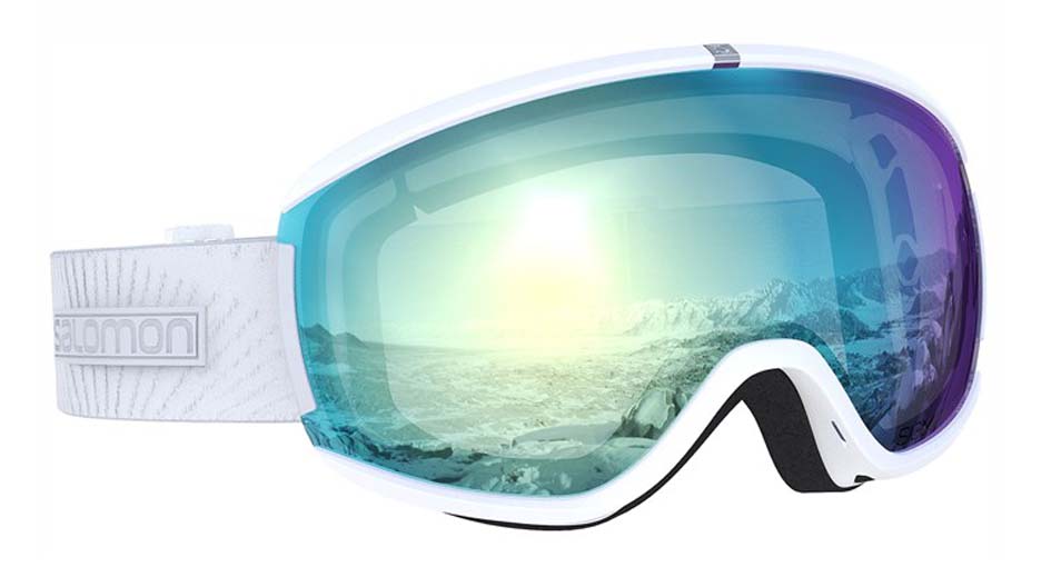 Sense Photo White/All Weather Blue Women Ski Goggles 