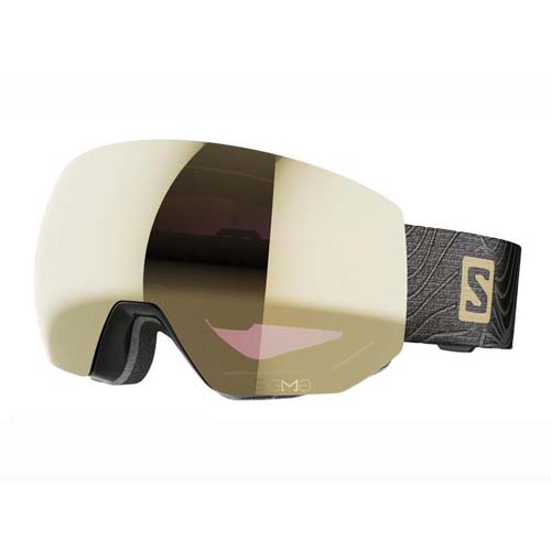 Salomon 2022 Radium Pro Blk Gold Goggles