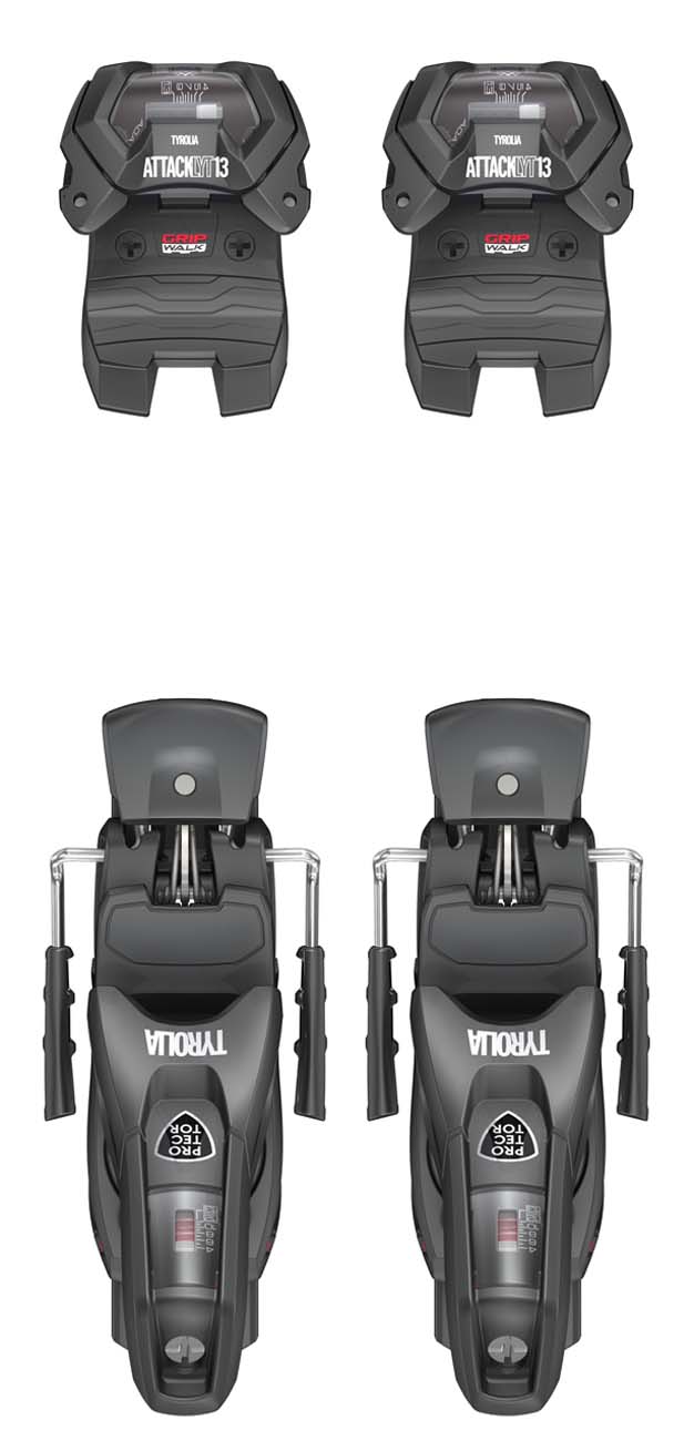 Tyrolia 2025 Protector Attack 13 GW LYT Blk (DIN 4-14) Bindings NEW !! Width: 95,110mm