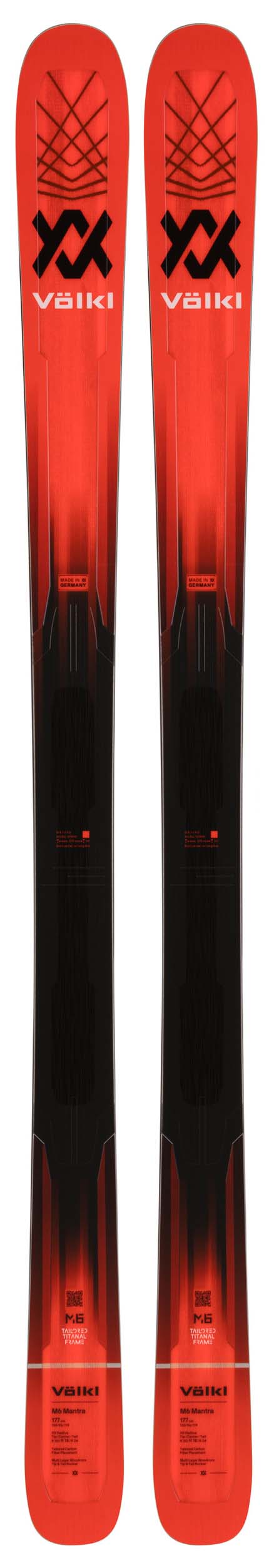 Volkl 2022 M6 Mantra Skis (Without Bindings / Flat) NEW !! 170,177,184cm