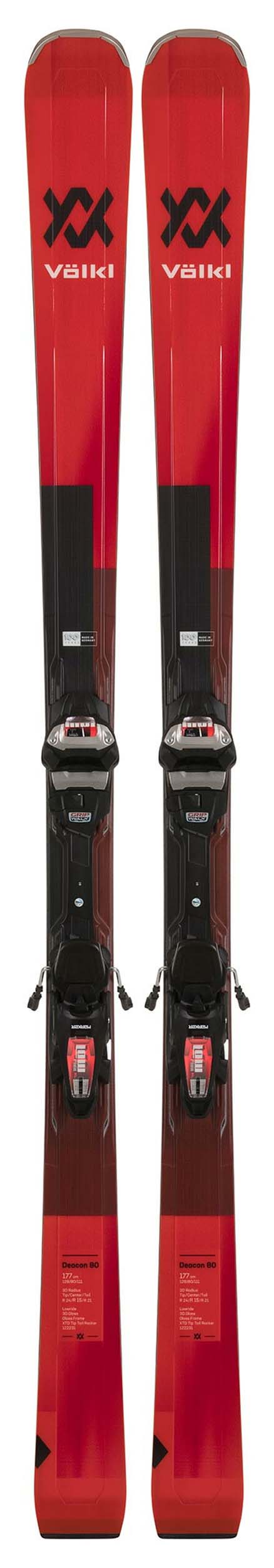 Volkl 2023 Deacon 80 Skis w/Lowride XL 13 FR Bindings NEW !! 172,177,182cm